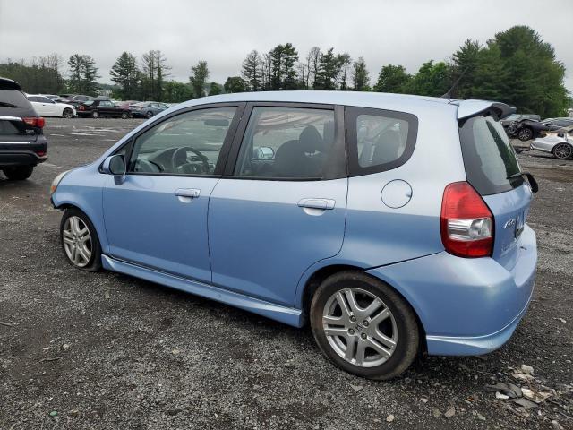 JHMGD38648S016603 - 2008 HONDA FIT SPORT BLUE photo 2
