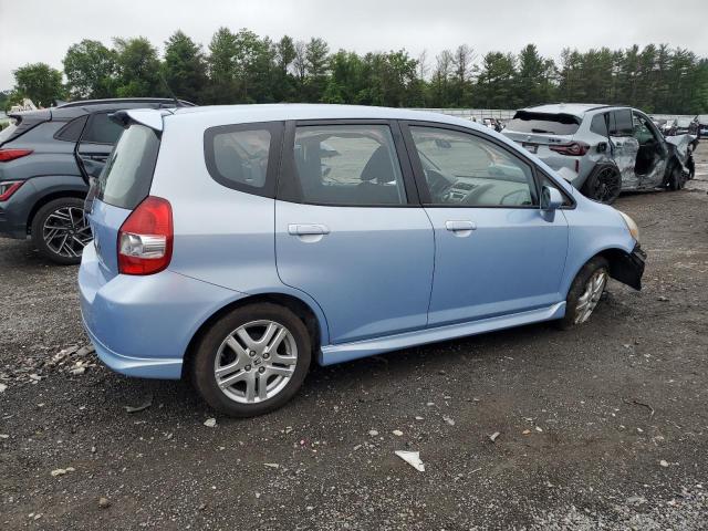 JHMGD38648S016603 - 2008 HONDA FIT SPORT BLUE photo 3
