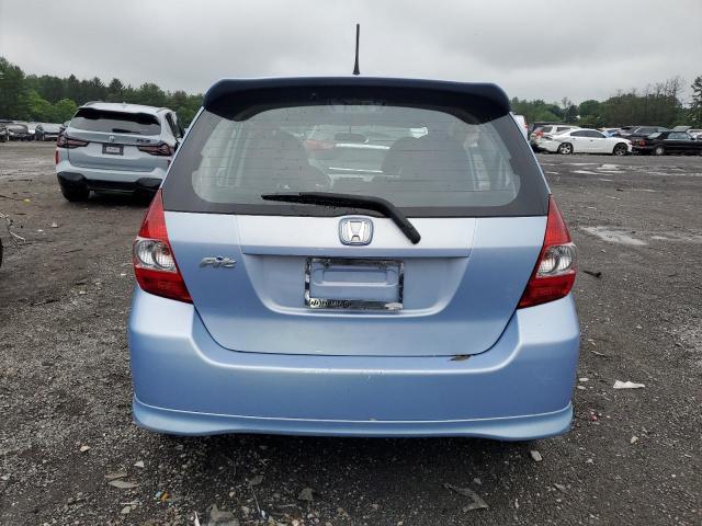 JHMGD38648S016603 - 2008 HONDA FIT SPORT BLUE photo 6