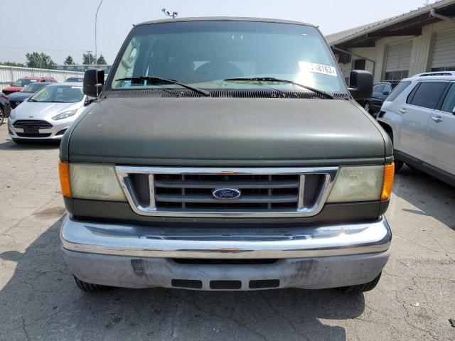 1FBNE31L54HA58201 - 2004 FORD ECONOLINE E350 SUPER DUTY WAGON GREEN photo 5