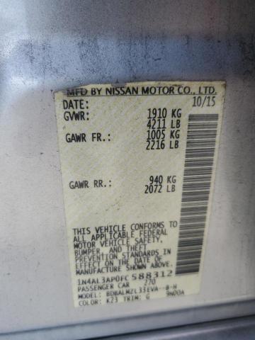 1N4AL3AP0FC588312 - 2015 NISSAN ALTIMA 2.5 SILVER photo 12