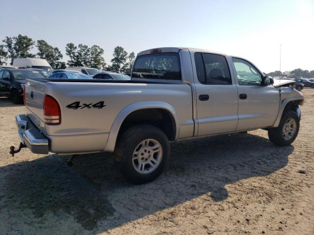 1B7HL38N22S558564 - 2002 DODGE DAKOTA QUAD SPORT SILVER photo 3