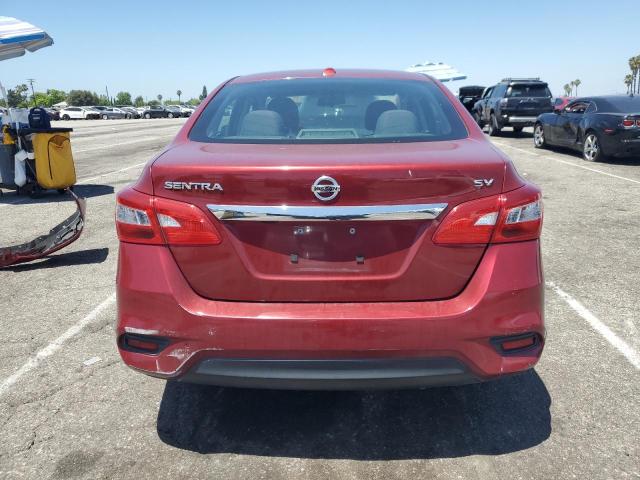 3N1AB7APXKY271940 - 2019 NISSAN SENTRA S RED photo 6