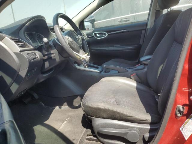 3N1AB7APXKY271940 - 2019 NISSAN SENTRA S RED photo 7