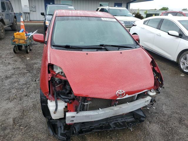 JTDKB20U383407631 - 2008 TOYOTA PRIUS RED photo 5