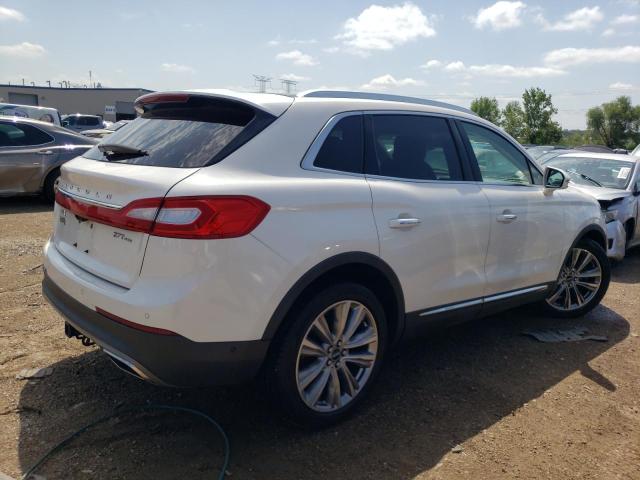 2LMPJ8LP9HBL25310 - 2017 LINCOLN MKX RESERVE WHITE photo 3