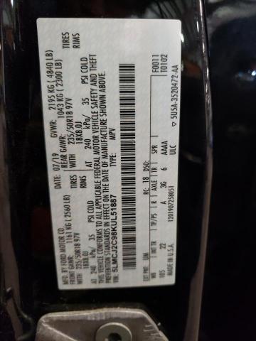 5LMCJ2C98KUL51887 - 2019 LINCOLN MKC SELECT 黑色 照片 13