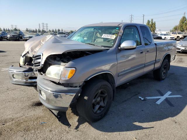 5TBRT341X2S240653 - 2002 TOYOTA TUNDRA ACCESS CAB SILVER photo 1