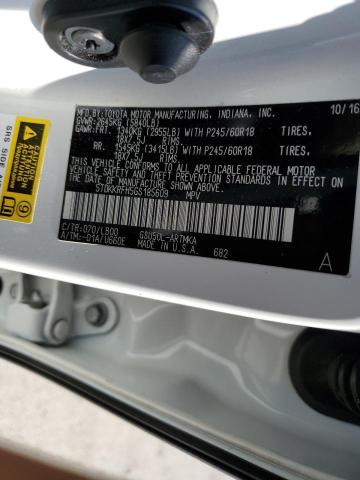 5TDKKRFH5GS185609 - 2016 TOYOTA HIGHLANDER XLE WHITE photo 12