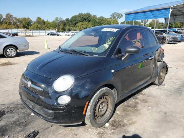 3C3CFFARXET279709 - 2014 FIAT 500 POP BLACK photo 2