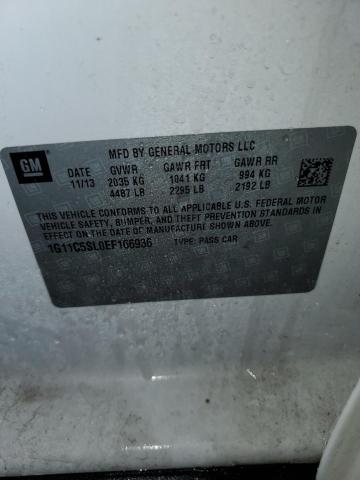 1G11C5SL0EF166936 - 2014 CHEVROLET MALIBU 1LT 白色 照片 12