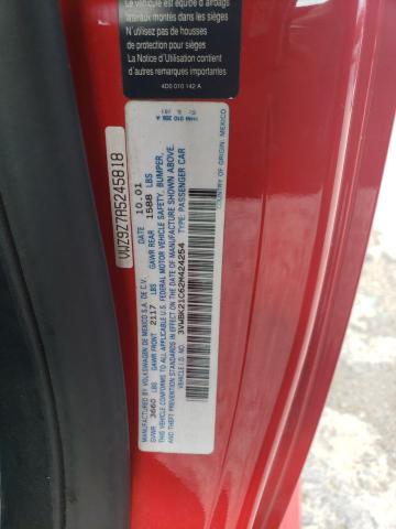 3VWBK21C62M424254 - 2002 VOLKSWAGEN NEW BEETLE GL 红色 照片 12