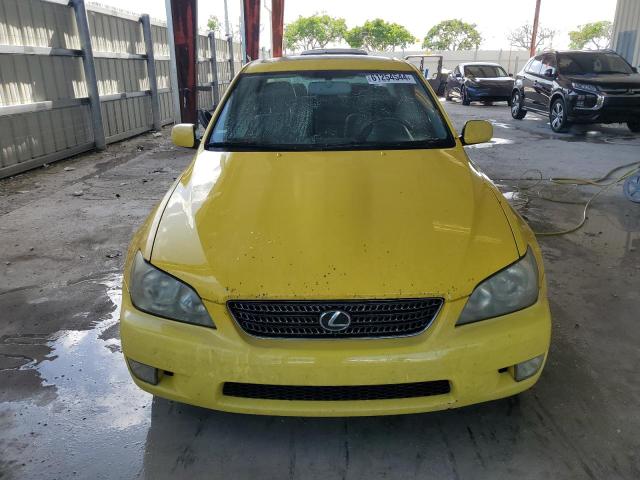 JTHBD192X20040000 - 2002 LEXUS IS 300 YELLOW photo 5