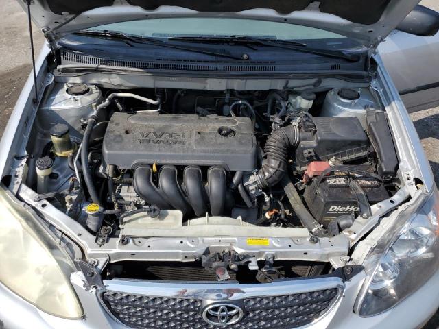 JTDBR32E270113869 - 2007 TOYOTA COROLLA CE SILVER photo 11