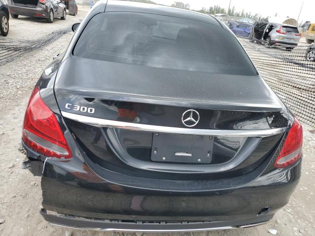 WDDWF4JB9JR410962 - 2018 MERCEDES-BENZ C 300 BLACK photo 6