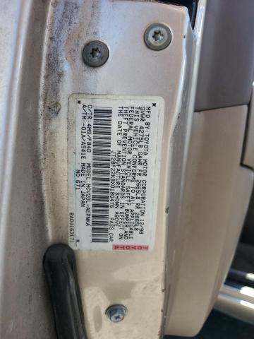 JT2BF22K8X0180476 - 1999 TOYOTA CAMRY LE TAN photo 12