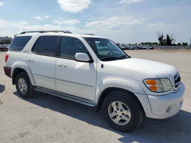 5TDZT38A72S127647 - 2002 TOYOTA SEQUOIA LIMITED WHITE photo 4