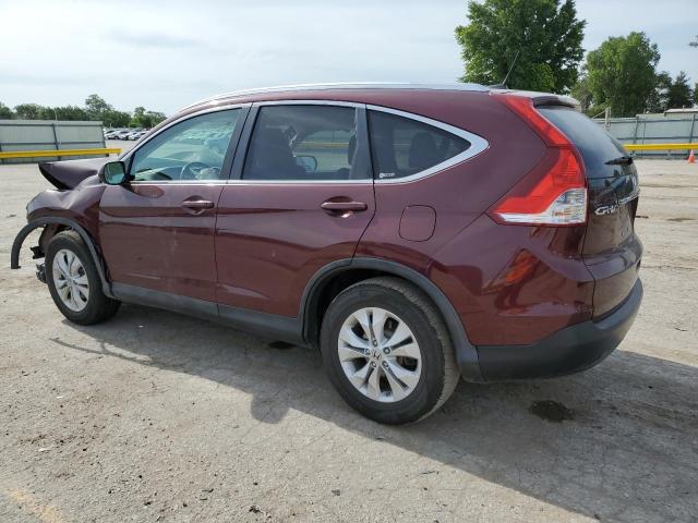 5J6RM3H76CL023150 - 2012 HONDA CR-V EXL MAROON photo 2