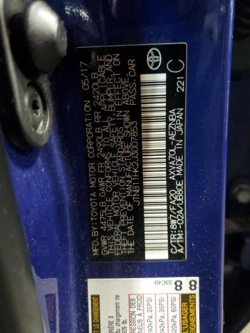 JTNB11HK2J3007853 - 2018 TOYOTA CAMRY L BLUE photo 13