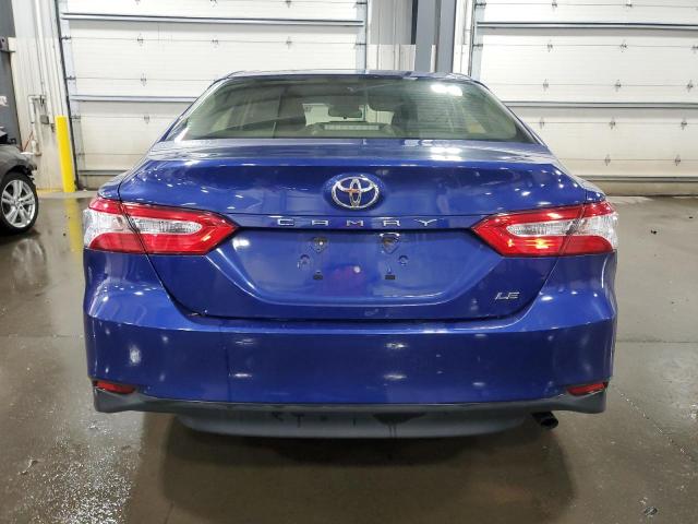 JTNB11HK2J3007853 - 2018 TOYOTA CAMRY L BLUE photo 6