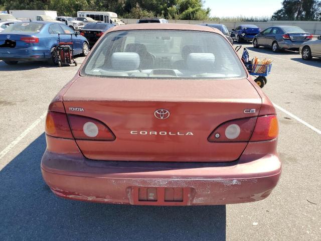 1NXBR12E41Z546481 - 2001 TOYOTA COROLLA CE RED photo 6