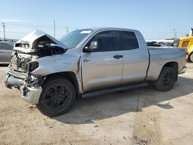 5TFUW5F12EX362987 - 2014 TOYOTA TUNDRA DOUBLE CAB SR/SR5 SILVER photo 1