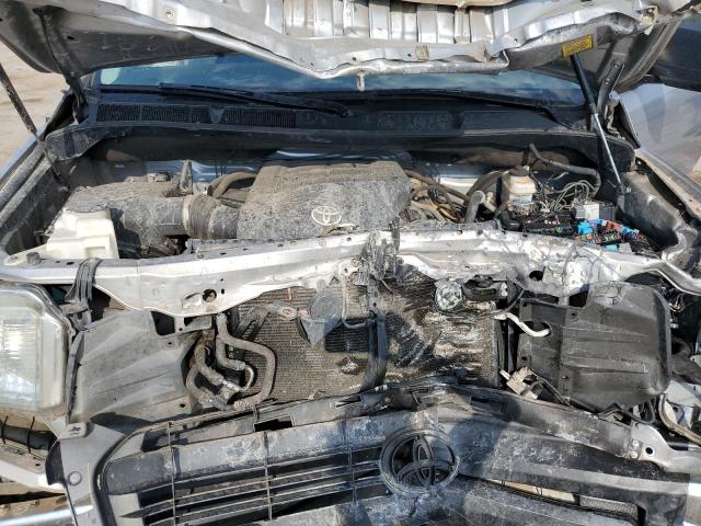 5TFUW5F12EX362987 - 2014 TOYOTA TUNDRA DOUBLE CAB SR/SR5 SILVER photo 11