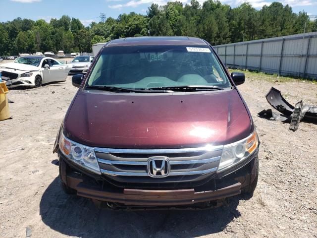 5FNRL5H6XCB090204 - 2012 HONDA ODYSSEY EXL BURGUNDY photo 5