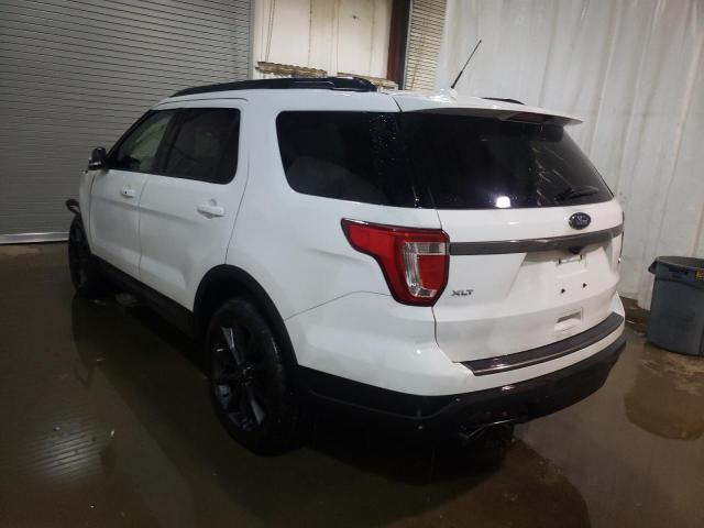 1FM5K8D87KGA20878 - 2019 FORD EXPLORER XLT WHITE photo 3