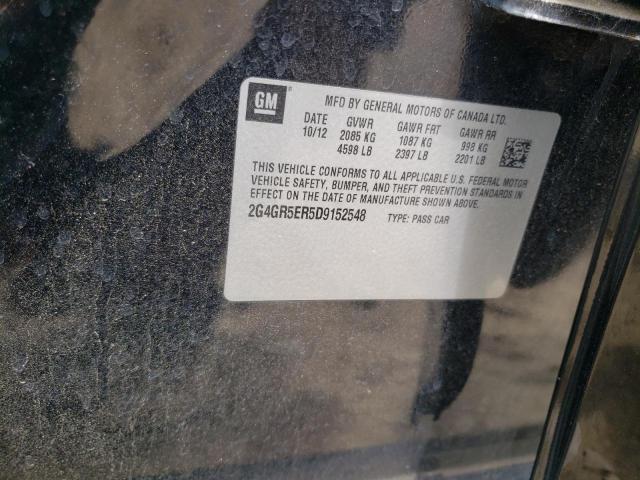 2G4GR5ER5D9152548 - 2013 BUICK REGAL 黑色 照片 12