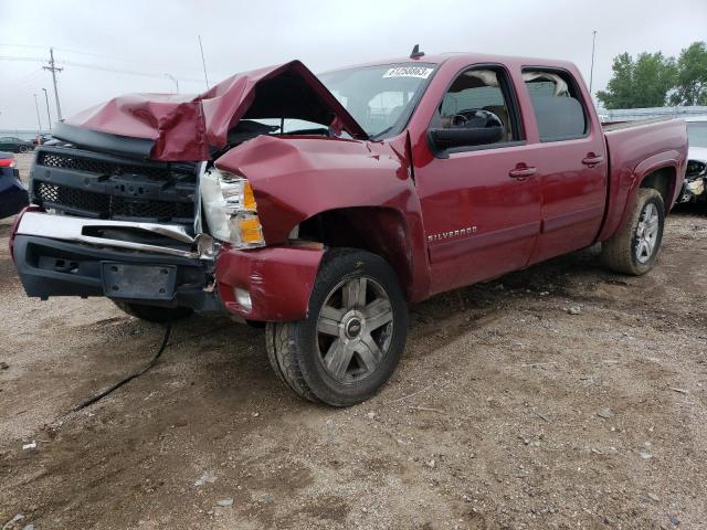 2GCEK13M371567662 - 2007 CHEVROLET SILVERADO K1500 CREW CAB BURGUNDY photo 1