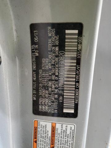 JF1ZNAA1XD1730820 - 2013 TOYOTA SCION FR-S SILVER photo 10