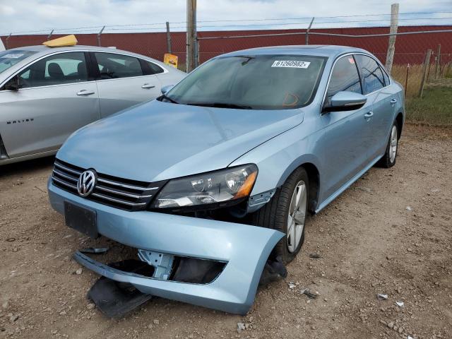 1VWBH7A37CC057623 - 2012 VOLKSWAGEN PASSAT SE Mavi foto 2