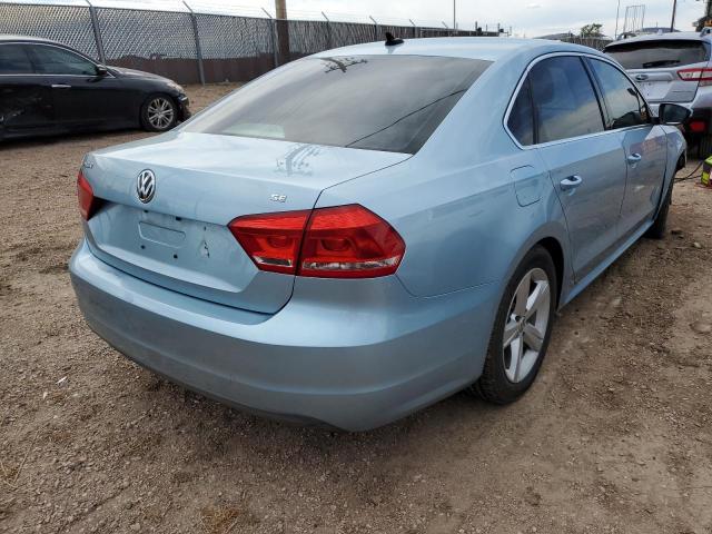 1VWBH7A37CC057623 - 2012 VOLKSWAGEN PASSAT SE Mavi foto 4