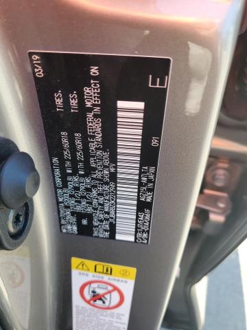 JTJBARBZ3K2212949 - 2019 LEXUS NX 300 BASE ნაცრისფერი ფოტო 13