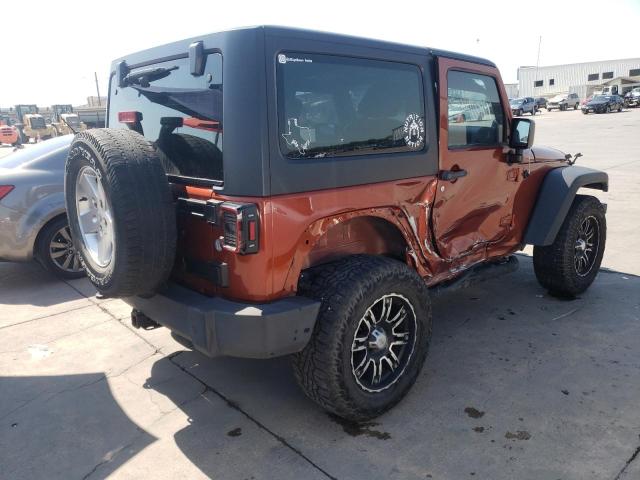 1C4AJWAG2EL269039 - 2014 JEEP WRANGLER SPORT ORANGE photo 3