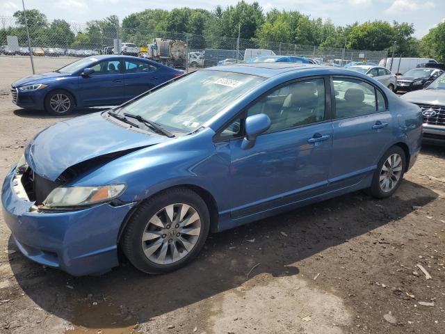 2HGFA16929H501436 - 2009 HONDA CIVIC EXL ლურჯი ფოტო 1