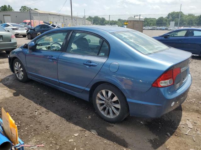 2HGFA16929H501436 - 2009 HONDA CIVIC EXL ლურჯი ფოტო 2
