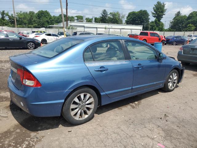 2HGFA16929H501436 - 2009 HONDA CIVIC EXL ლურჯი ფოტო 3