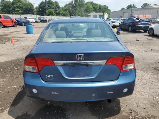 2HGFA16929H501436 - 2009 HONDA CIVIC EXL ლურჯი ფოტო 6