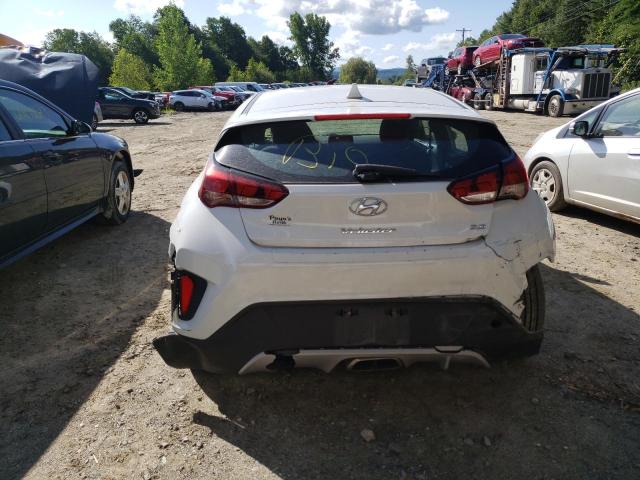 KMHTG6AF5KU016684 - 2019 HYUNDAI VELOSTER BASE WHITE photo 6