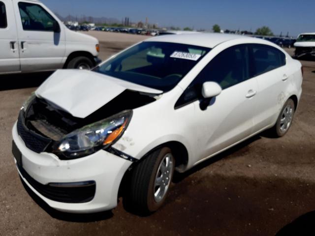 KNADM4A32G6639748 - 2016 KIA RIO LX WHITE photo 1