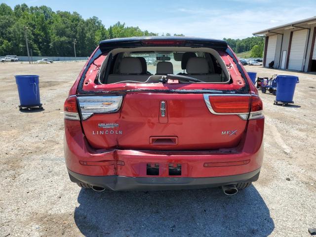 2LMDJ6JK5BBJ00923 - 2011 LINCOLN MKX RED photo 6