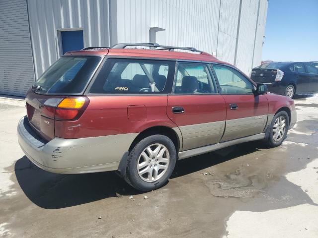 4S3BH675027645134 - 2002 SUBARU LEGACY OUTBACK AWP 勃艮第红 照片 3