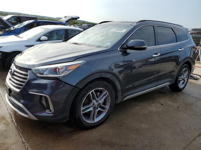 KM8SR4HF9HU184028 - 2017 HYUNDAI SANTA FE SE ULTIMATE GRAY photo 1