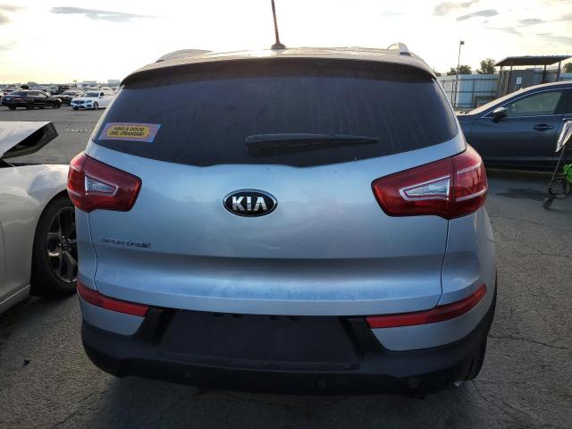 KNDPB3A20D7410286 - 2013 KIA SPORTAGE BASE SILVER photo 6