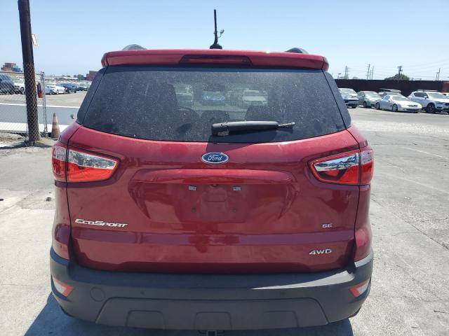 MAJ6P1UL6JC233841 - 2018 FORD ECOSPORT SE Қызыл фото 6