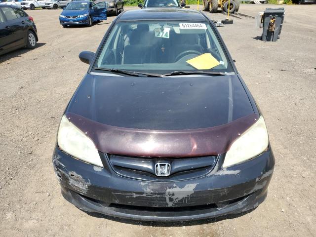 2HGES16325H013537 - 2005 HONDA CIVIC DX VP BLACK photo 5