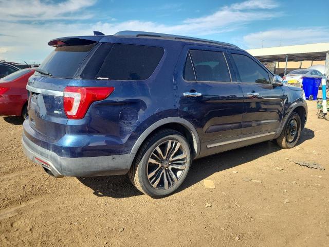 1FM5K8HT1GGA53266 - 2016 FORD EXPLORER PLATINUM BLUE photo 3