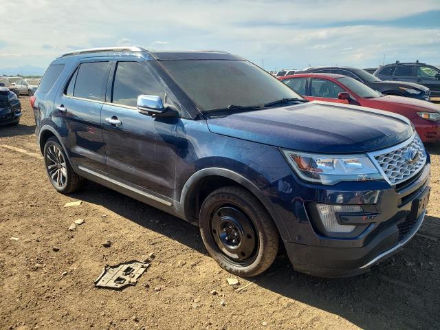 1FM5K8HT1GGA53266 - 2016 FORD EXPLORER PLATINUM BLUE photo 4